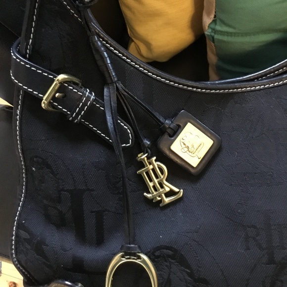 Ralph Lauren Equestrian Hobo Canvas Bag - Picture 2 of 8